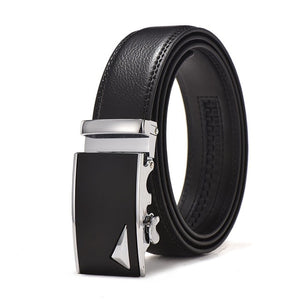 Fashion Brand Leather Belt Business Trouser Strap Pant Ceinture Homme Cowskin Automatic Buckle Cowhide Men Belts