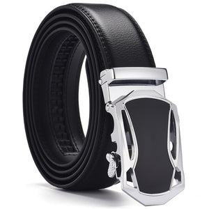 Fashion Brand Leather Belt Business Trouser Strap Pant Ceinture Homme Cowskin Automatic Buckle Cowhide Men Belts