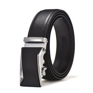 Fashion Brand Leather Belt Business Trouser Strap Pant Ceinture Homme Cowskin Automatic Buckle Cowhide Men Belts