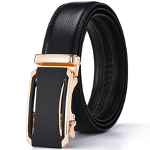 Load image into Gallery viewer, Hot Sale Brand mens belts for men good leather belt cowskin Automatic buckle business trouser strap pant ceinture homme