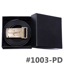 Load image into Gallery viewer, BK-1003 Barry.Wang Fashion Designer Smooth Buckle Men Genuine Leather Belts Alloy Buckle Belts For Mens Business Party Pant Suit
