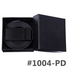 Load image into Gallery viewer, BK-1003 Barry.Wang Fashion Designer Smooth Buckle Men Genuine Leather Belts Alloy Buckle Belts For Mens Business Party Pant Suit