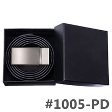 Load image into Gallery viewer, BK-1003 Barry.Wang Fashion Designer Smooth Buckle Men Genuine Leather Belts Alloy Buckle Belts For Mens Business Party Pant Suit