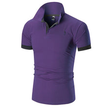 Load image into Gallery viewer, Mens Polo Shirt Brands   Short Sleeve Casual Slim Solid Color Deer Embroidery Polos up to 5XL