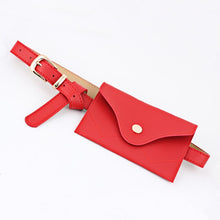 Load image into Gallery viewer, Women Belt With Waist Bag PU Leather Alloy Buckle Phone Pouch Belts for Jeans Pants Dress XRQ88