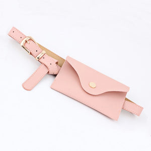 Women Belt With Waist Bag PU Leather Alloy Buckle Phone Pouch Belts for Jeans Pants Dress XRQ88