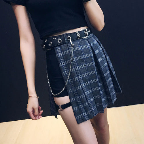 CETIRI korean Style Punk Hip-hop Trendy leather Belts Waist Chain Pants Chain Men women Jeans Silver Metal Clothing Accessories