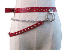 Load image into Gallery viewer, New Trendy Fashion Punk Hip-hop leather Belts Waist Chain Pants Belt Hot Men women Jeans Silver Metal Clothing Belt Accessories