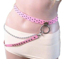 Load image into Gallery viewer, New Trendy Fashion Punk Hip-hop leather Belts Waist Chain Pants Belt Hot Men women Jeans Silver Metal Clothing Belt Accessories
