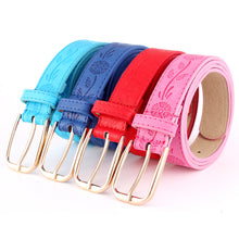 Load image into Gallery viewer, New Gold Round Metal Circle Belt Female Gold Silver Black White PU Leather Waist Belts for Women Jeans Pants Wholesale SE68