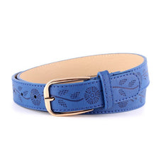 Load image into Gallery viewer, New Gold Round Metal Circle Belt Female Gold Silver Black White PU Leather Waist Belts for Women Jeans Pants Wholesale SE68