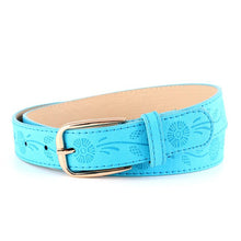 Load image into Gallery viewer, New Gold Round Metal Circle Belt Female Gold Silver Black White PU Leather Waist Belts for Women Jeans Pants Wholesale SE68