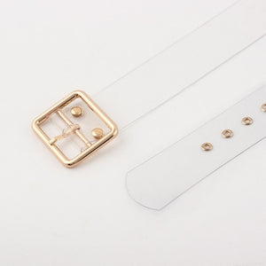 Hot Women's Heart Shaped Adjustable Belts Circle Sweet Cute Female Cummerbunds Belt Waistband Transparent Belts for Pants Jeans