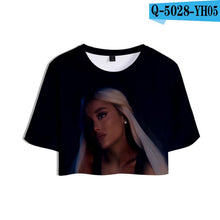 Load image into Gallery viewer, Two Piece Set Short 3D Pant Ariana Grande T shirt 3D Women Sets lovely Dew navel Tops and Short Pants Can be sold in one piece