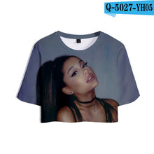 Load image into Gallery viewer, Two Piece Set Short 3D Pant Ariana Grande T shirt 3D Women Sets lovely Dew navel Tops and Short Pants Can be sold in one piece