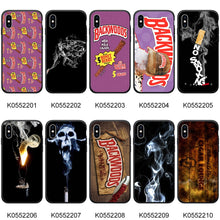 Load image into Gallery viewer, Soft Tpu Back Protective for iphone xs max case Phone Cover with Rope for iphone 8 case iPhone 8 Plus case Black TPU Backwoods