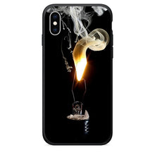 Load image into Gallery viewer, Soft Tpu Back Protective for iphone xs max case Phone Cover with Rope for iphone 8 case iPhone 8 Plus case Black TPU Backwoods