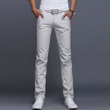 Load image into Gallery viewer, Fashion Men Business Casual Pants Cotton Slim Straight Trousers Spring Summer Long Pants -MX8