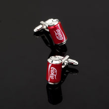 Load image into Gallery viewer, High quality men&#39;s series of other red Cufflinks / glasses / coke bottle / Cross / music symbols / extinguisher Cufflinks