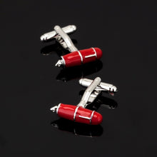 Load image into Gallery viewer, High quality men&#39;s series of other red Cufflinks / glasses / coke bottle / Cross / music symbols / extinguisher Cufflinks