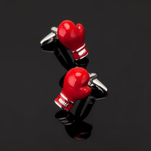Load image into Gallery viewer, High quality men&#39;s series of other red Cufflinks / glasses / coke bottle / Cross / music symbols / extinguisher Cufflinks