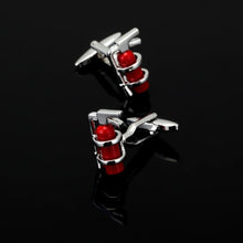Load image into Gallery viewer, High quality men&#39;s series of other red Cufflinks / glasses / coke bottle / Cross / music symbols / extinguisher Cufflinks