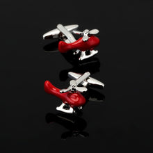 Load image into Gallery viewer, High quality men&#39;s series of other red Cufflinks / glasses / coke bottle / Cross / music symbols / extinguisher Cufflinks