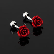 Load image into Gallery viewer, High quality men&#39;s series of other red Cufflinks / glasses / coke bottle / Cross / music symbols / extinguisher Cufflinks