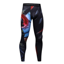 Load image into Gallery viewer, Skinny Sweatpants for Men Compression Pants Men Fashion Leggings Jogger Men 3D Fitness Pants Spiderman Flash Elastic Trousers