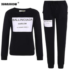Load image into Gallery viewer, XUANSHOW Women Outfit Sportswear Spring Autumn Winter Printed Letters Ladies Fleece Tracksuits Long-sleeve Casual 2 Piece Set