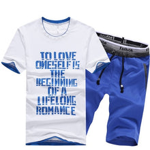 Load image into Gallery viewer, NaranjaSabor Summer Men&#39;s Shorts Casual Suits Sportswear Mens Clothing Sets Short Pants Male sweatshirt Boy Fashion Clothing 4XL