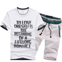 Load image into Gallery viewer, NaranjaSabor Summer Men&#39;s Shorts Casual Suits Sportswear Mens Clothing Sets Short Pants Male sweatshirt Boy Fashion Clothing 4XL