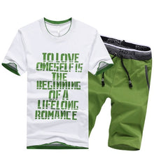 Load image into Gallery viewer, NaranjaSabor Summer Men&#39;s Shorts Casual Suits Sportswear Mens Clothing Sets Short Pants Male sweatshirt Boy Fashion Clothing 4XL