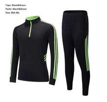 Load image into Gallery viewer, Adult Mens Training Clothes Zipper Coat Boys Long Sleeve Running Football Training Suit Sports Set With Striped Pants