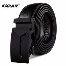 Load image into Gallery viewer, [KURAN] New Brand designer mens belts luxury real leather belts for men metal buckle man Jeans pants genuine leather belt male s
