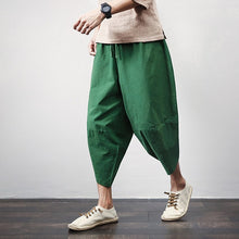 Load image into Gallery viewer, Punk Street Star Male Cross Pants Low Rise Lantern Pants Men Ultralarge Harem print Pants Hiphop Jogger Trousers harem pants