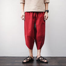 Load image into Gallery viewer, Punk Street Star Male Cross Pants Low Rise Lantern Pants Men Ultralarge Harem print Pants Hiphop Jogger Trousers harem pants