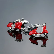 Load image into Gallery viewer, High quality men&#39;s series of other red Cufflinks / glasses / coke bottle / Cross / music symbols / extinguisher Cufflinks