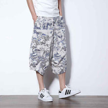Load image into Gallery viewer, Punk Street Star Male Cross Pants Low Rise Lantern Pants Men Ultralarge Harem print Pants Hiphop Jogger Trousers harem pants