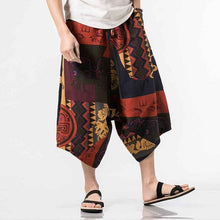 Load image into Gallery viewer, Punk Street Star Male Cross Pants Low Rise Lantern Pants Men Ultralarge Harem print Pants Hiphop Jogger Trousers harem pants
