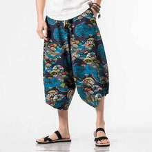 Load image into Gallery viewer, Punk Street Star Male Cross Pants Low Rise Lantern Pants Men Ultralarge Harem print Pants Hiphop Jogger Trousers harem pants