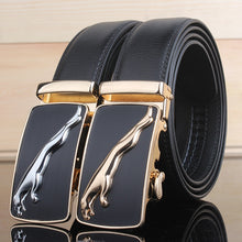 Load image into Gallery viewer, Fashion Brand Leather Belt Business Trouser Strap Pant Ceinture Homme Cowskin Automatic Buckle Cowhide Men Belts