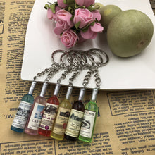 Load image into Gallery viewer, New Handmade Resin Wine Bottle Key Chains Unisex