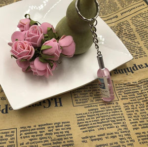 New Handmade Resin Wine Bottle Key Chains Unisex
