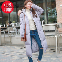 Load image into Gallery viewer, Hooded Fur Collar Winter Down Coat Jacket Long Thick Warm Women Casaco Feminino Abrigos Mujer Invierno Student Wadded Parkas 09