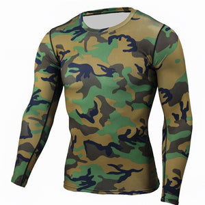 Mens Compression Camouflage Thermals