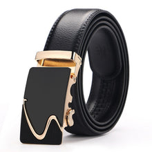 Load image into Gallery viewer, Fashion Brand Leather Belt Business Trouser Strap Pant Ceinture Homme Cowskin Automatic Buckle Cowhide Men Belts