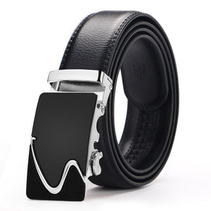 Fashion Brand Leather Belt Business Trouser Strap Pant Ceinture Homme Cowskin Automatic Buckle Cowhide Men Belts