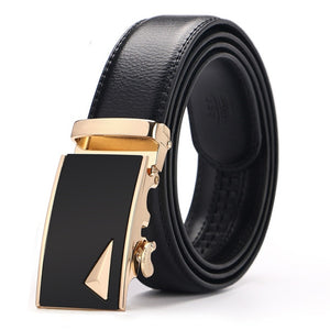 Fashion Brand Leather Belt Business Trouser Strap Pant Ceinture Homme Cowskin Automatic Buckle Cowhide Men Belts