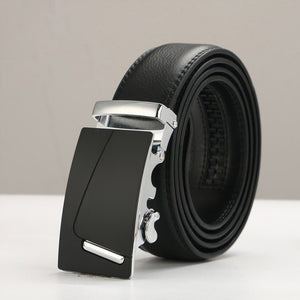 Fashion Brand Leather Belt Business Trouser Strap Pant Ceinture Homme Cowskin Automatic Buckle Cowhide Men Belts